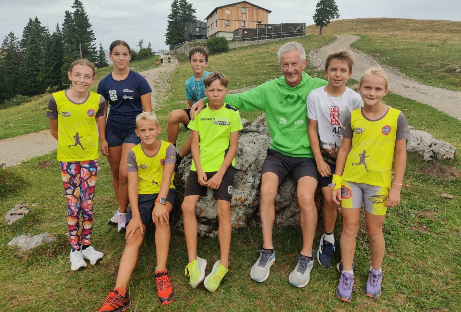 Na pripravah mladih gorskih tekačev na Veliki planini